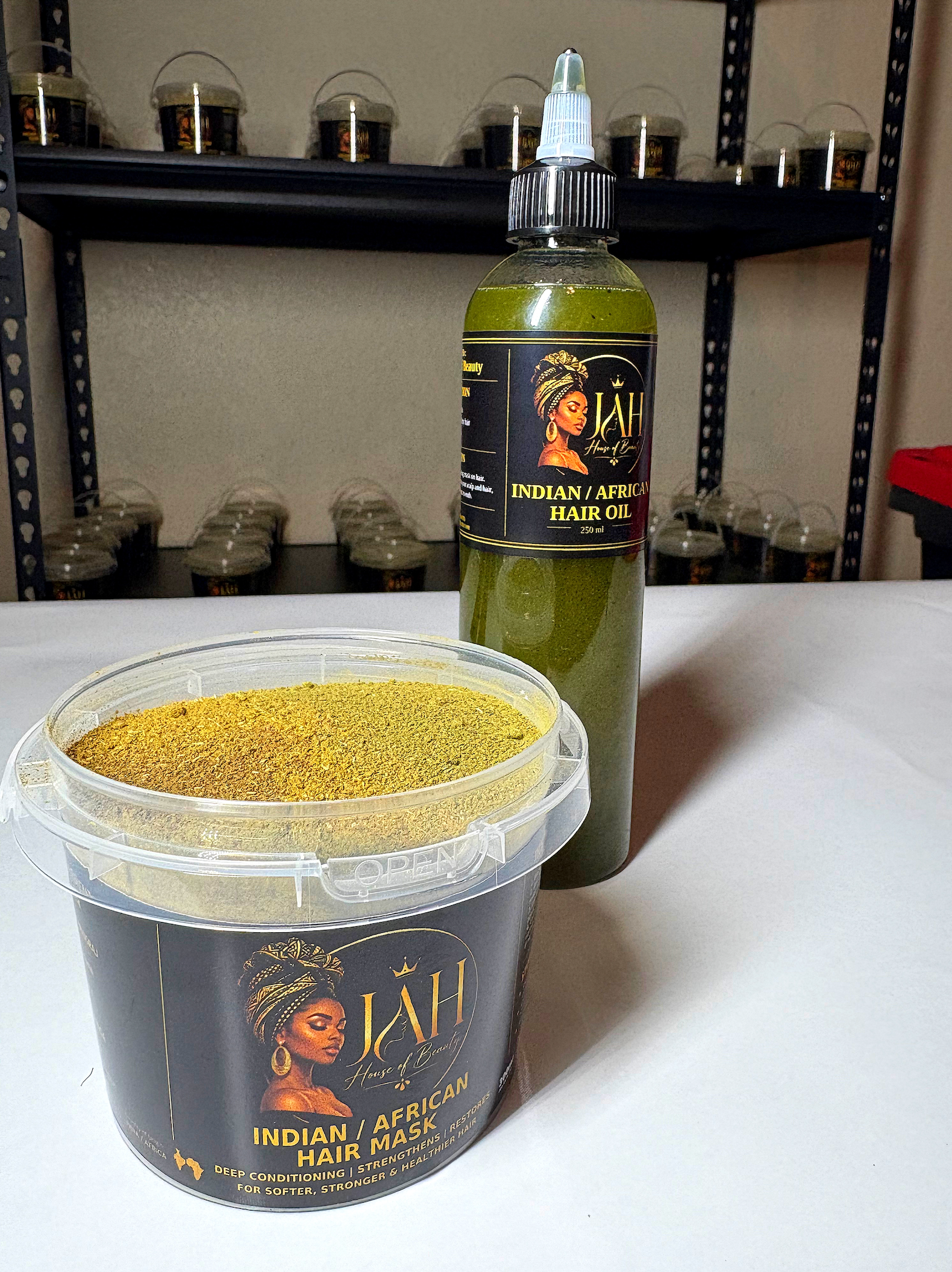 JAH House of Beauty (Hair Mask & Oil Combo)
